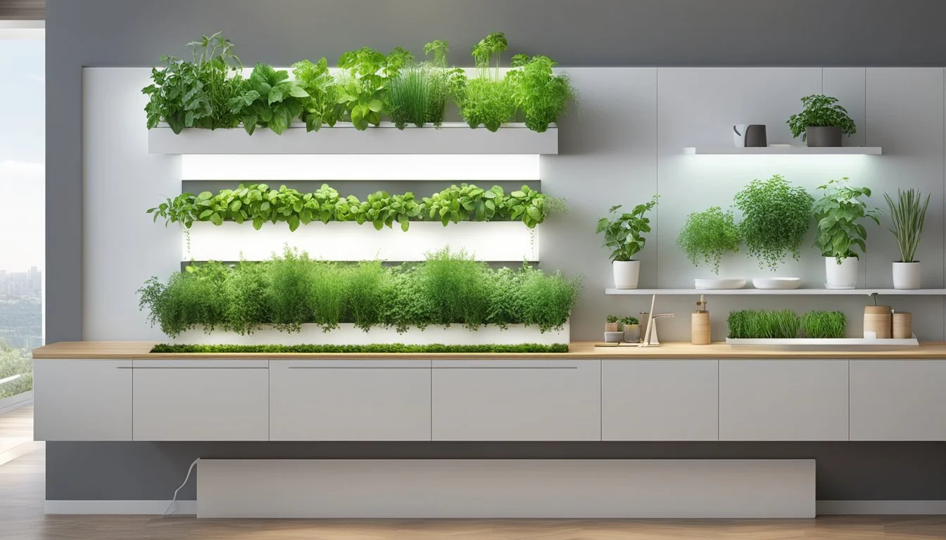 Wall Mounted Herb Garden Indoor with Light